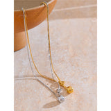 Amy Bead Pendant Necklace – Sleek Knotted & Minimalist Design | Huna Jewelry