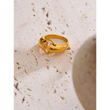 Elena Smooth Band Ring – Modern & Rust-Resistant Fashion Jewelry | Huna Jewelry