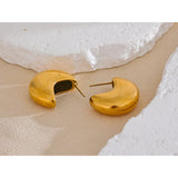 Aura Gold Earrings – Unique, Modern & Tarnish-Free Jewelry | Huna Jewelry
