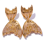 Catalina Mermaid Tail Earrings – Unique & Elegant Rust-Proof Jewelry | Huna Jewelry
