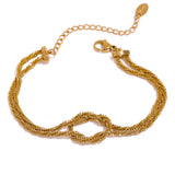 Zaylee Knotted Chain Bracelet – Unique & Dainty Statement Jewelry | Huna Jewelry