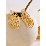 Cora Butterfly Stud Earrings – Bold, Hypoallergenic & Trendy | Huna Jewelry