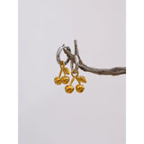 Maeve Gold Cherry Drop Earrings – Playful Elegance in Silver & Gold | Huna Jewelry