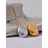Layla Long Necklace – Elegant Large Oval Pendant Jewelry | Huna Jewelry