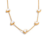 Addison Heart Shell Pendant – Elegant Thin Necklace for Everyday Wear | Huna Jewelry
