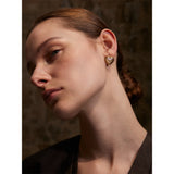 Celine Pearl Heart Stud Earrings – Classic & Romantic | Huna Jewelry