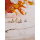 Greer Flower Stud Earrings – Sparkly & Elegant Daily Jewelry | Huna Jewelry