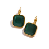 Harlow Opaline Charm Hook Earrings – Vintage Elegance with a Modern Twist | Huna Jewelry