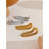 Emmeline Tassel Chain Earrings – Chic & Stylish Long Dangle Jewelry | Huna Jewelry