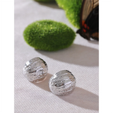 Lainey Wide C-Shape Huggie Earrings – Modern & Chic Jewelry | Huna Jewelry
