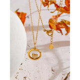 Brooke Round Pendant with Heart – Unique & Elegant Necklace  | Huna Jewelry