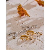 Lumi Crystal Drop Earrings – Delicate & Elegant Jewelry | Huna Jewelry