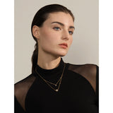 Isla Layered Necklace with Star & Cubic Zirconia Charms – Chic Jewelry | Huna Jewelry