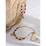 Ophelia Layered Beaded Bracelet – Chic & Stylish with Dangling Charms | Huna Jewelry