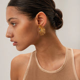 Soleil Earrings – 18k Gold-Plated CZ Statement Jewelry | Huna Jewelry