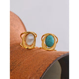 Leora Oval Natural Stone Ring – Classic & Timeless Jewelry | Huna Jewelry