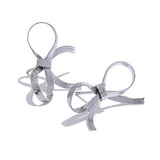 Indiana Bow Stud Earrings – Dainty & Waterproof Hollow Design | Huna Jewelry