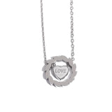 Brielle Round Heart Love Pendant Necklace – Engraved, Romantic & Charming | Huna Jewelry