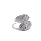 Eleanor Heart Snake Ring – Adjustable & Stylish Statement Jewelry | Huna Jewelry