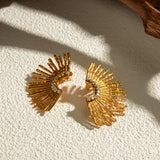 Soleil Earrings – 18k Gold-Plated CZ Statement Jewelry | Huna Jewelry