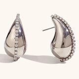 Hollow Droplet Earrings – Minimalist Lightweight Jewelry | Huna Jewelry
