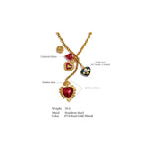 Emily Heart Charm Necklace – Vintage-Inspired Romantic Jewelry | Huna Jewelry