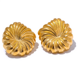 Tilly Flower Stud Earrings – Unique & Rust-Proof Jewelry | Huna Jewelry