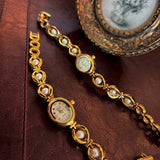 Linsey Pearl Watch – Elegant Gold-Tone Timepiece | Huna Jewelry