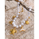Eden Ocean Charm Pearl Necklace – Beach-Inspired Jewelry | Huna Jewelry