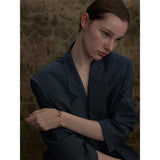 Whitney Natural Stone Cuff Bracelet – Gold & Water-Resistant | Huna Jewelry