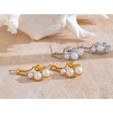 Alethea Pearl Drop Earrings – Elegant & Timeless Jewelry | Huna Jewelry