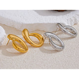 Aretes O Earrings – 18k Gold & Silver Oval Design | Huna Jewelry