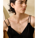 Antoinette Square Heart Pendant Necklace – Elegant 18K Gold Jewelry | Huna Jewelry