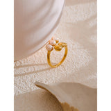 Elizabeth Pearl Ring – Natural Freshwater Adjustable Timeless Jewelry | Huna Jewelry