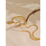 Celia Moonlight Stone Pendant Necklace – Elegant & Timeless Jewelry | Huna Jewelry