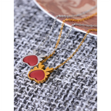 Zinnia Red Dragon Heart Pendant Necklace – Bold & Unique Jewelry | Huna Jewelry