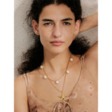 Finley Starfish & Pearl Layered Necklace – Beach-Inspired Chic | Huna Jewelry
