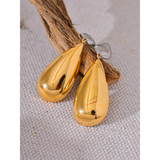 Hayden Aqua Drop Dangle Earrings – Bold & Elegant Statement Jewelry | Huna Jewelry