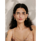 Caroline Star Hoop Earrings – Polished & Hypoallergenic Jewelry | Huna Jewelry