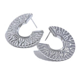 Noemi C-Shaped Earrings – Vintage & Tarnish-Resistant Statement Jewelry | Huna Jewelry