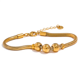 Zelda Beaded Chain Bracelet – Modern & Waterproof Everyday Jewelry | Huna Jewelry