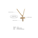 Alice Cross Pendant Necklace – Sparkling Cubic Zirconia Jewelry | Huna Jewelry