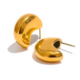 Aura Gold Earrings – Unique, Modern & Tarnish-Free Jewelry | Huna Jewelry