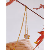 Dolly Heart Shell Pendant Necklace – Dainty & Elegant Jewelry | Huna Jewelry