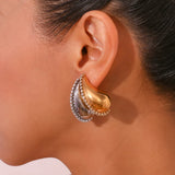 Hollow Droplet Earrings – Minimalist Lightweight Jewelry | Huna Jewelry