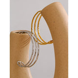 Willow Wide Cuff Bracelet – Layered Hollow Minimalist Jewelry | Huna Jewelry