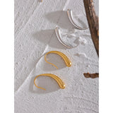 Ivory Hook Drop Earrings – Waterproof, Simple & Chic Jewelry | Huna Jewelry
