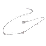 Olivia Heart Anklet – Dainty Waterproof Chain Ankle Bracelet | Huna Jewelry