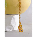 Arabella Colorful Butterfly Pendant Necklace – Elegant Gold Jewelry | Huna Jewelry