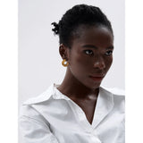 Noemi C-Shaped Earrings – Vintage & Tarnish-Resistant Statement Jewelry | Huna Jewelry